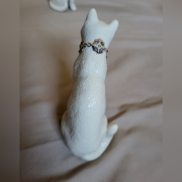 Lenox Cat Sculpture Figurine Fine Ivory China - "First Kiss" (Set of 2) - Picture 9 of 13